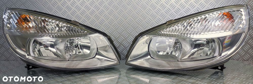 reflektor lampa prawy prawa lewy lewa przód RENAULT SCENIC II 2 03-06 EURO - 1