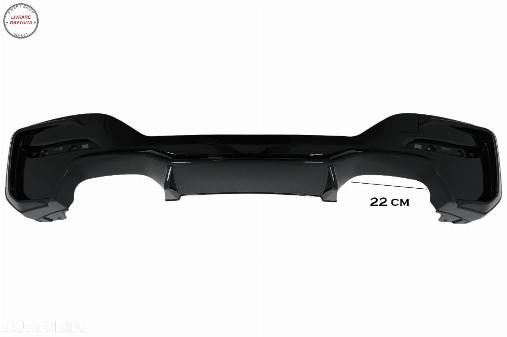 Difuzor Bara Spate Evacuare Dubla BMW Seria 1 F20 F21 LCI (2015-2019) M2 Design Ne- livrare gratuita - 5