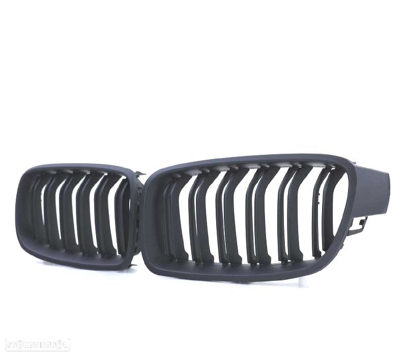 GRELHA FRONTAL BMW F30 F31 LOOK M3 PRETO FOSCO - 3