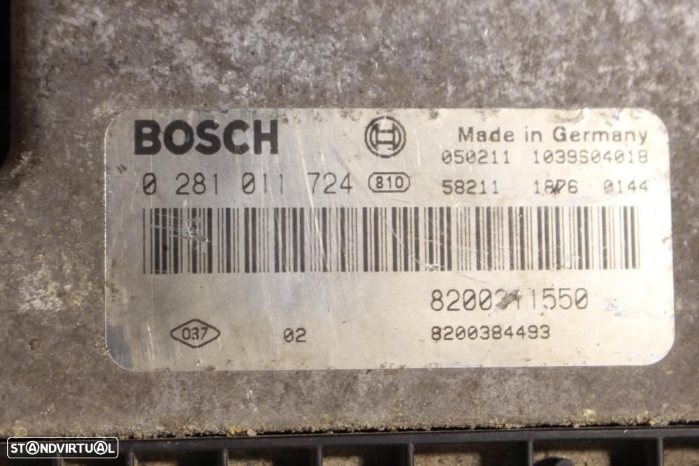 Centralina De Motor Renault Espace Iv (Jk0/1_)  0281011724 / 820031155 - 7