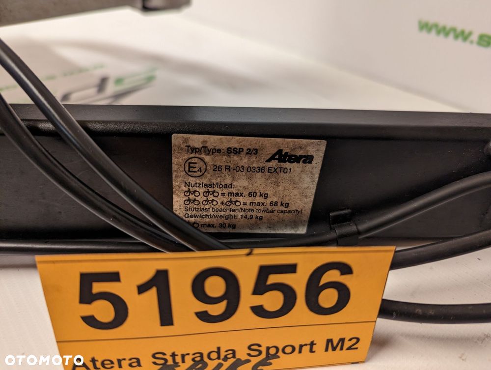 Uchwyt bagażnik rowerowy na hak na 2 rowery Atera Strada Sport M2 E-bike - 7