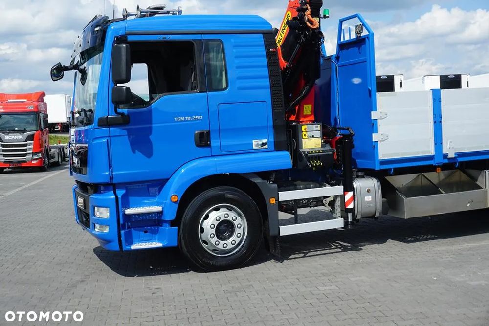 MAN TGM / 18.290  / SKRZYNIOWY + HDS + WINDA / PALFINGER PK 12002 / WYSIĘG 10 M - 18