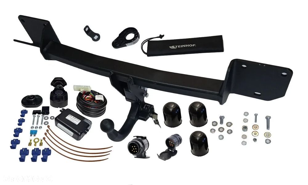 HAK HOLOWNICZY Z KULĄ WYPINANĄ PIONOWO ZABEZPIECZONĄ KLUCZYKIEM BMW X1 E84 2009-15+MODUŁ13PIN - 4