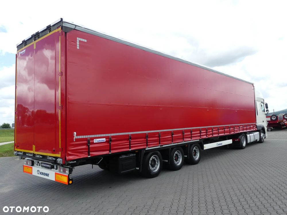 DAF XF 106.480 + KRONE FIRANKA / ZESTAW MEGA / OŚ PODNOSZONA / - 9
