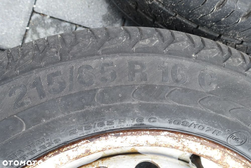 KOŁA FELGI STALOWE TRANSIT CUSTOM 16" 6,5 ET60 5X160 14r. + ZAPAS - 8