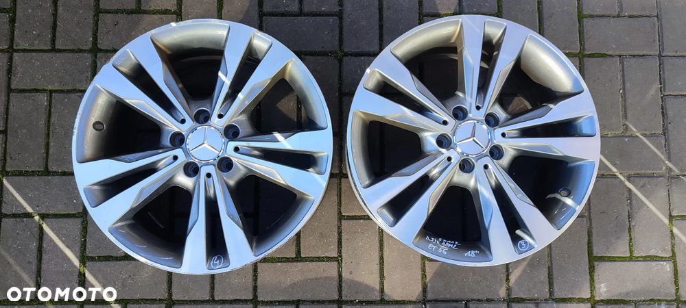 FELGI 5x112 7.5Jx18 CALI ET44 STOPNIOWANE 2x 2054012802 2x 85Jx18 CALI ET56 2054012902 MERCEDES W204 W205 I INNE KOMPLET 4 SZTUKI - 11