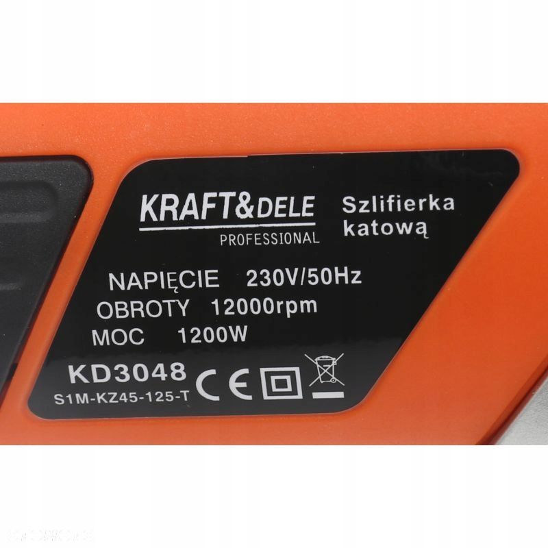 Szlifierka kątowa sieciowe KraftDele 1200 W 230 V - 8