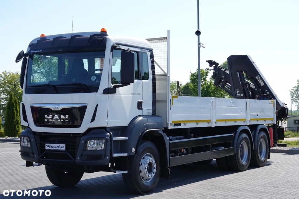 MAN TGS 26.400 / 6x4 / SKRZYNIOWY - 6,5M / HDS HIAB 188 4 x wysów 13 Metrów / EURO 6 / OPONY 100 % / 2016 ROK / STEROWANIE RADIOWE / ROTATOR - 5
