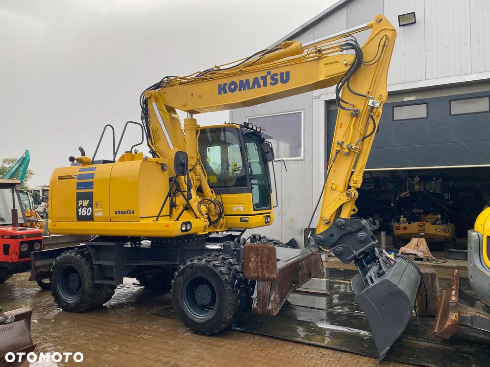 Komatsu PW160-10, 2018 ROK, PODPORY + PŁUG, DŁUŻSZY ZASIĘG, - 2
