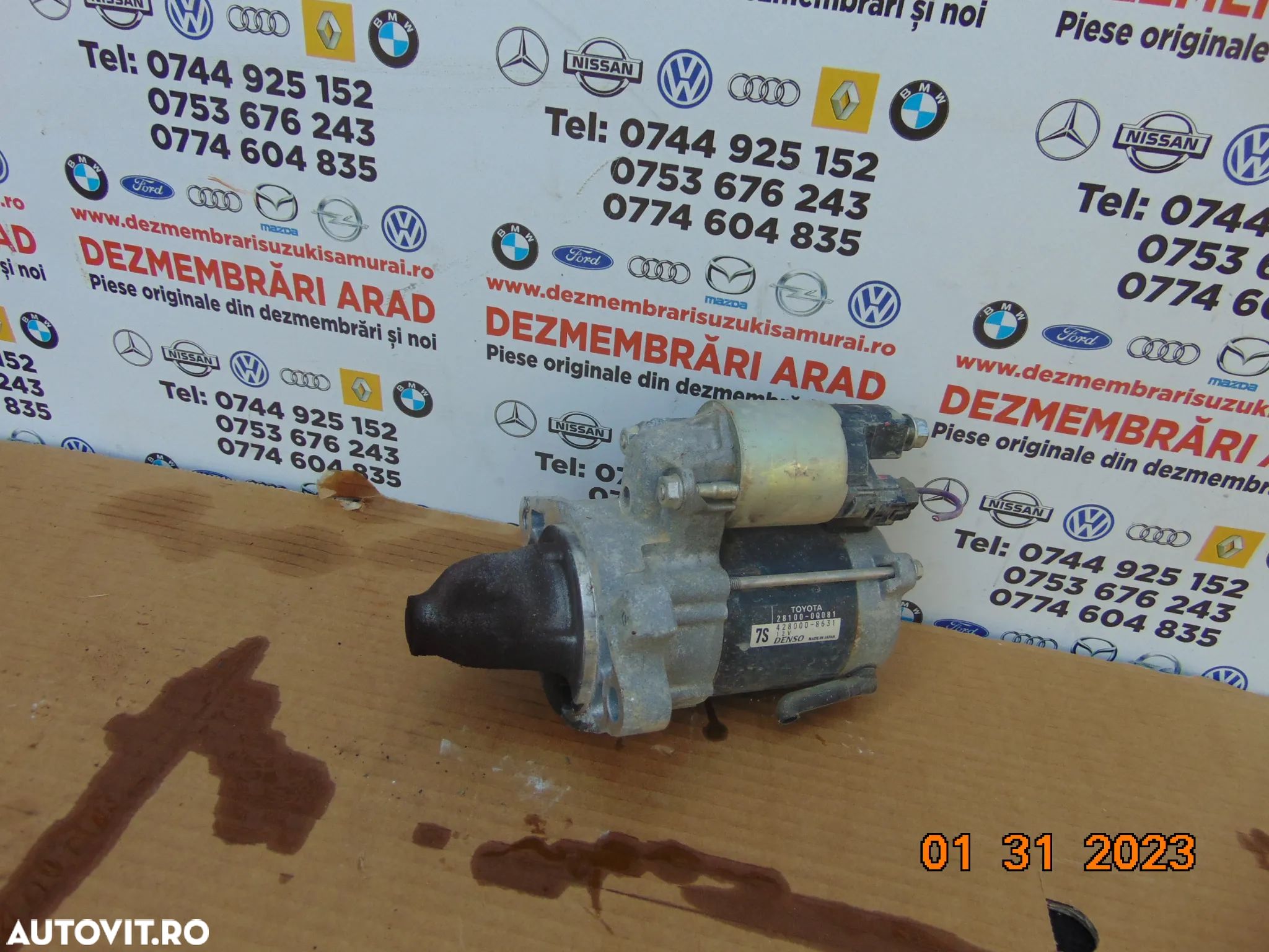 Electromotor Toyota Yaris 1.0 an 2011-2020 aygo 1.0 dezmembrez yaris 1.0 model 3 p13 - 1