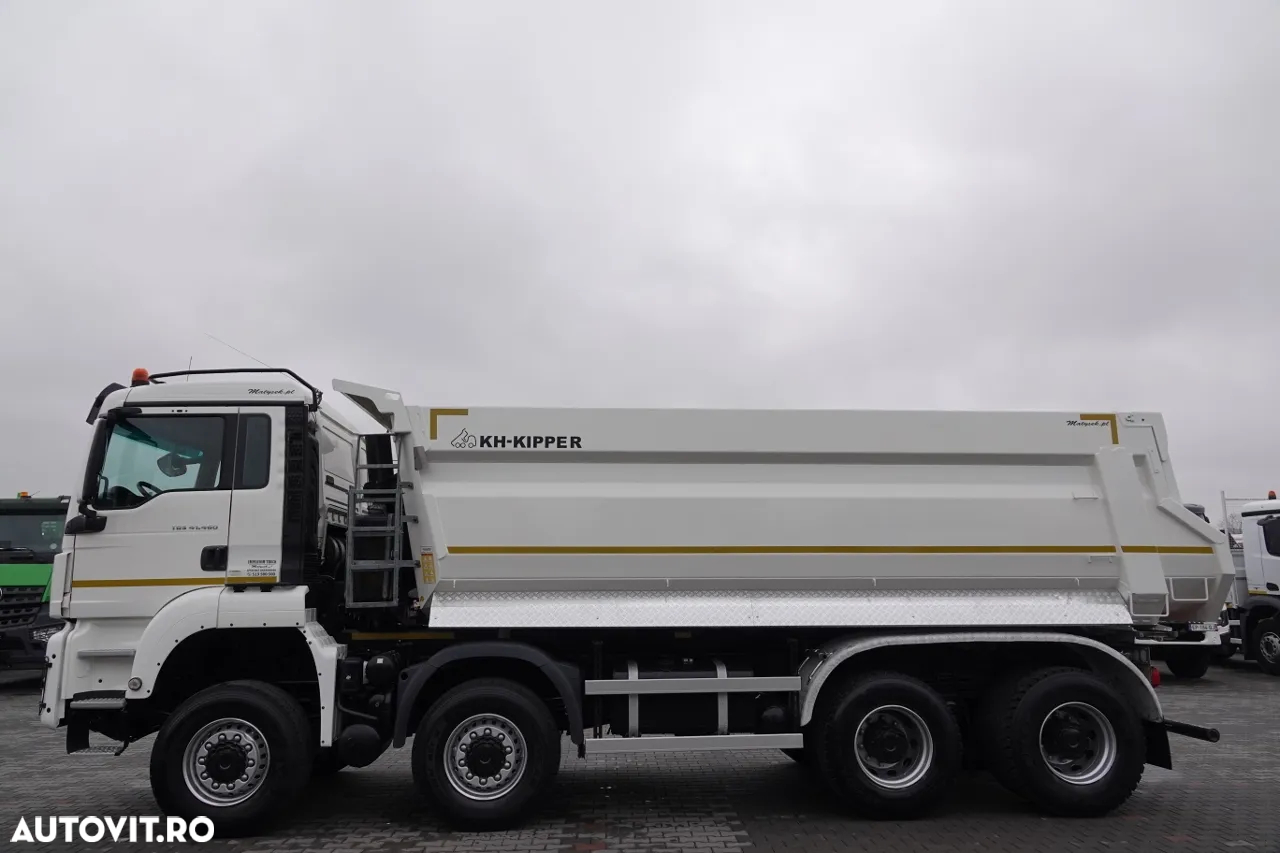 MAN TGS 41.460 / 8x8 / BASCULANTE SPATE / MANUAL / KH-KIPPER / EURO 6 / 2019 / CONTRACTUL DE SERVICE - 12