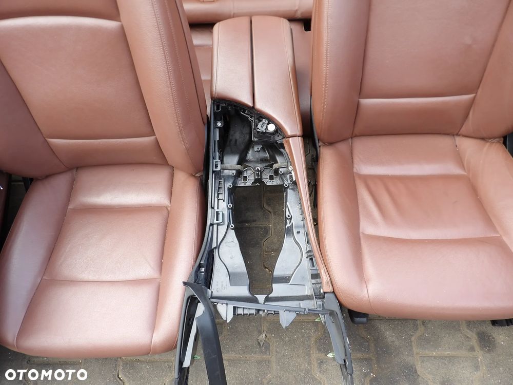 BMW F11 - KOLOR ZIMTBRAU - PO LIFT - FOTELE , KANAPA , BOCZKI , TUNEL ŚRODKOWY - OGRZEWANE - EUROPA - KOMPLET - 4