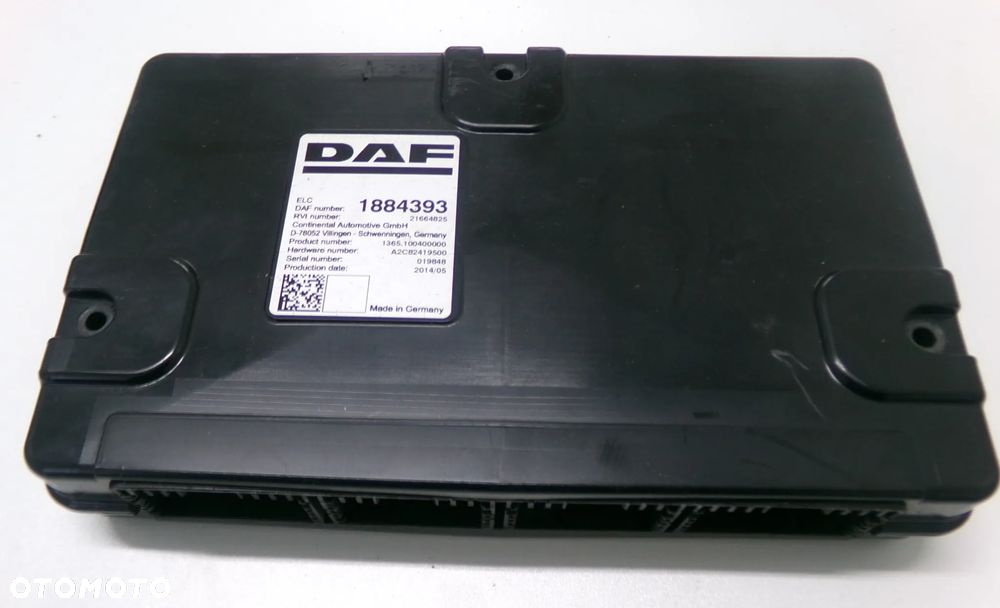 KOMPUTER STEROWNIK KASETA ŚWIATEŁ ELC DAF XF 106 1884393 - 1