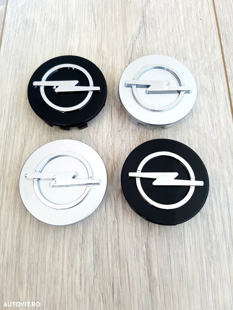 Set-4-Capace-Jante-59-64-MM-Emblema-Sigla-Logo-Opel-Astra - 1