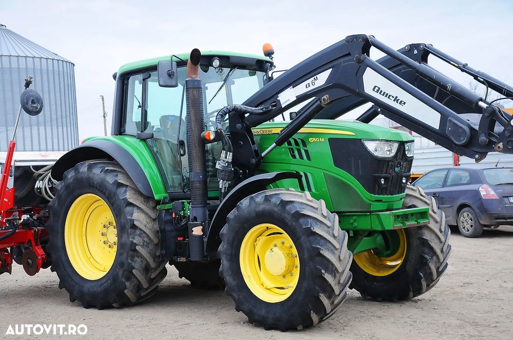 John Deere 6150M Tractor cu incarcator frontal lame si cupa - 1