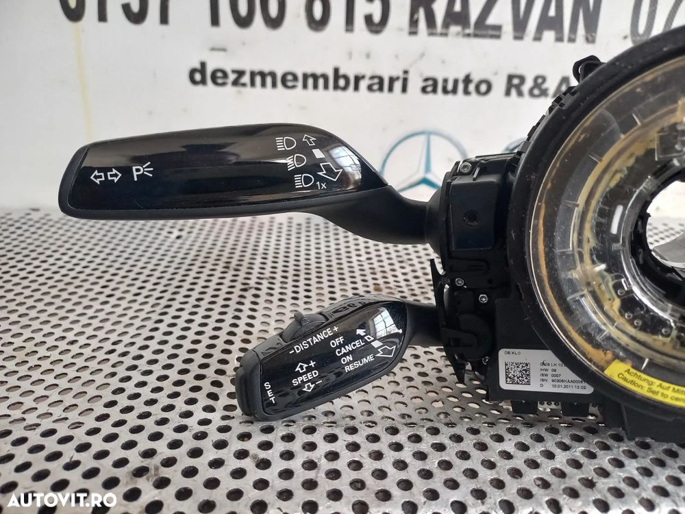 Banda Spira Spirala Volan Airbag Maneta Audi A8 4H D4 An 2010-2011-2012-2013-2014-2015-2016-2017 Cod 4H0907129B 4H0953502B 4H0953568A Dezmembrez Audi A8 4H D4 3.0 Tdi Quattro Motor CDT Cutie MXU Volan Stanga - Dezmembrari Arad - 6