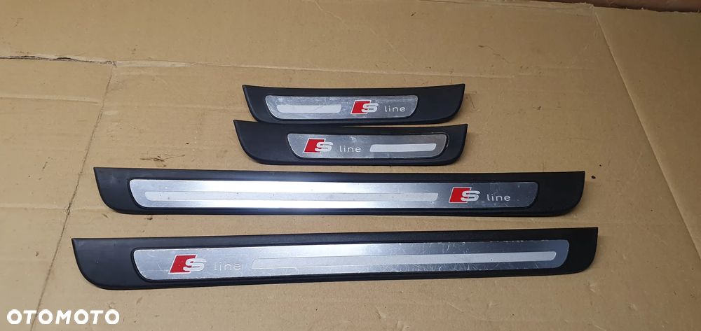 Listwa progowa nakładka listwy nakładki komplet Audi A4 B8 S line 8K0853374 - 1