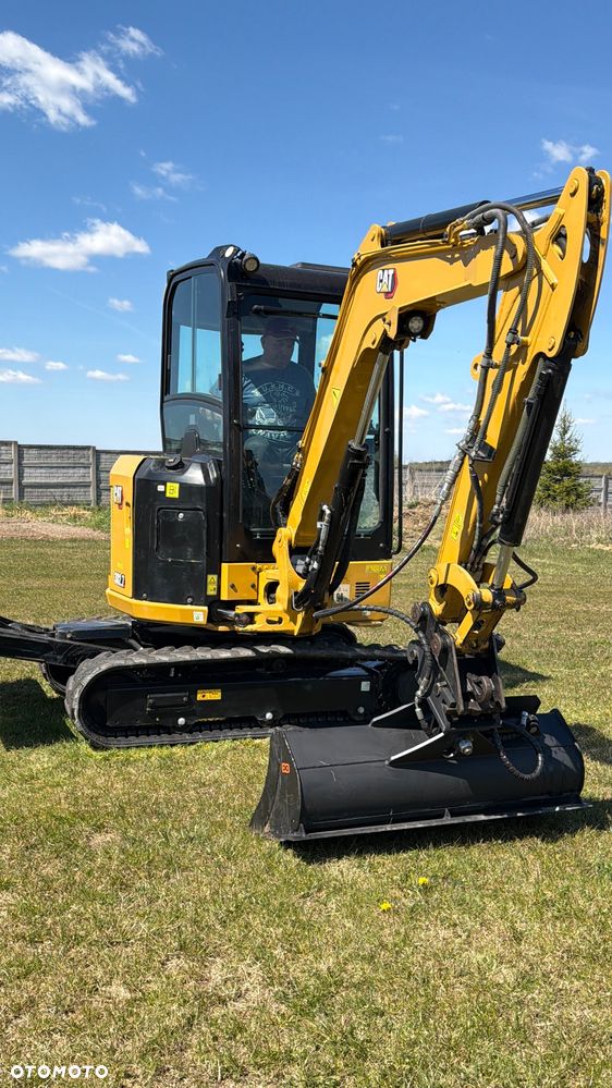 Caterpillar Minikoparka Cat 302.7 3xłyżki Skarpowa hydrL\P dodatkowe linie hydrauliczne szybkozłącze Gąsienice jak Nowe WIDŁY WIERTNICA za dopłatą - 14