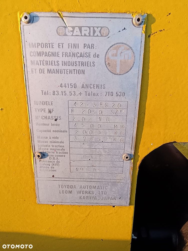 Toyota 42-3FG 20 - 13