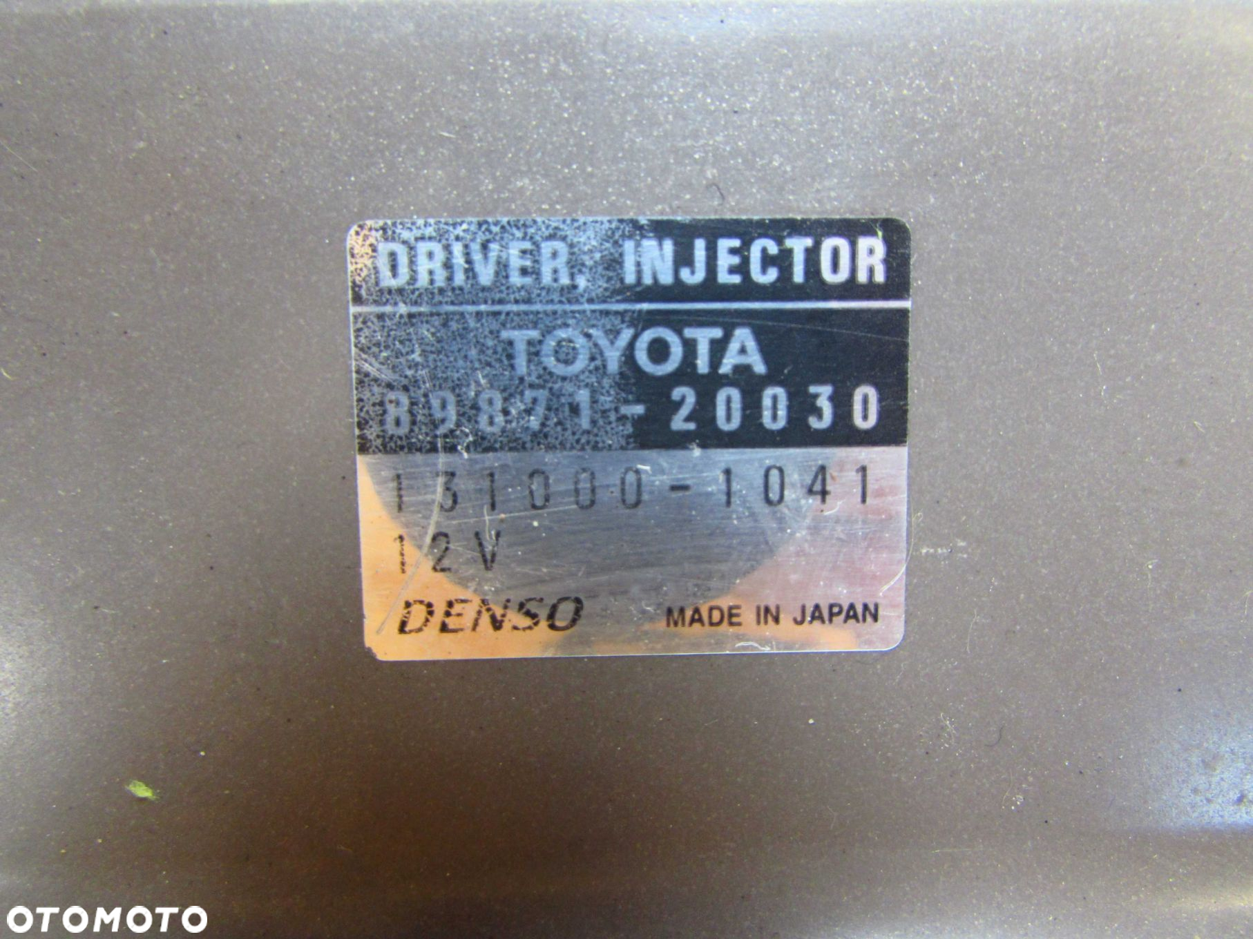 TOYOTA AURIS COROLLA VERSO D4D MODUL STEROWNIK WTRYSKOW 89871-20030 - 5