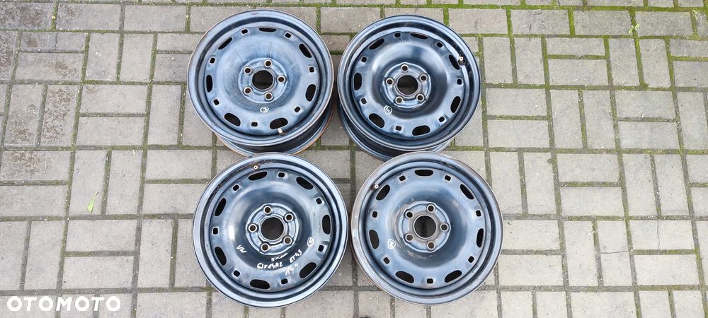 FELGI STALOWE 5x100 6Jx14 CALI ET43 VW SEAT SKODA KOMPLET 4 SZTUKI - 1