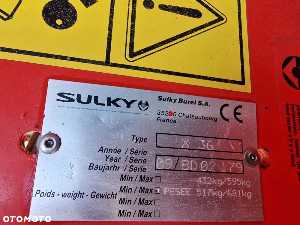 Sulky X36, waga, Tribord 3D - 3