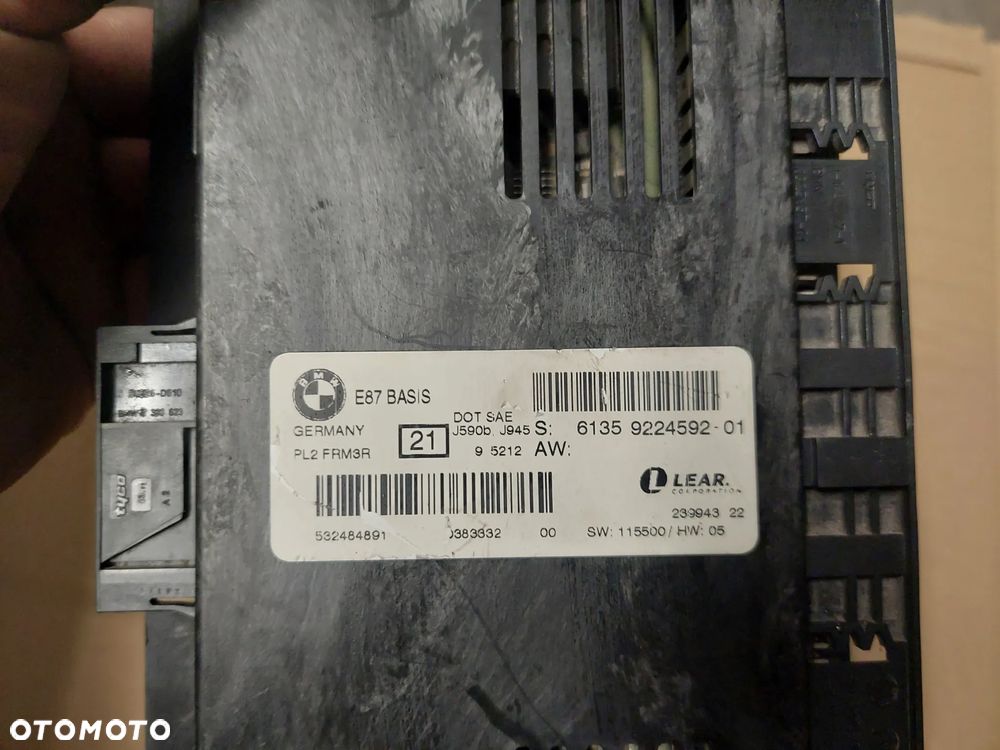 BMW E84 E87 E90 MODUŁ STEROWNIK ŚWIATEŁ 9224592 RAF-AUTO CZĘŚCI BMW - 3