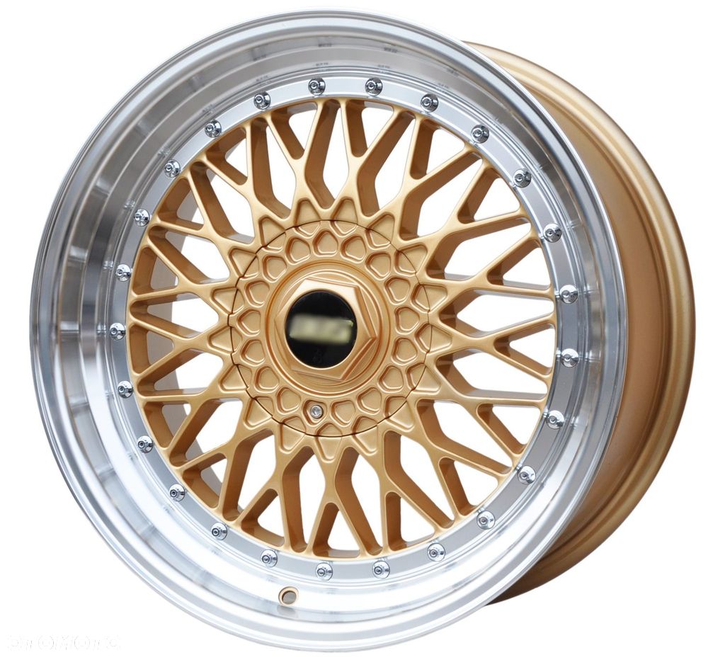 479 ZŁOTE FELGI Z POLEROWANYM RANTEM 18 8J 5x120 DO BMW 3 E36 E46 E90 E91 - 1
