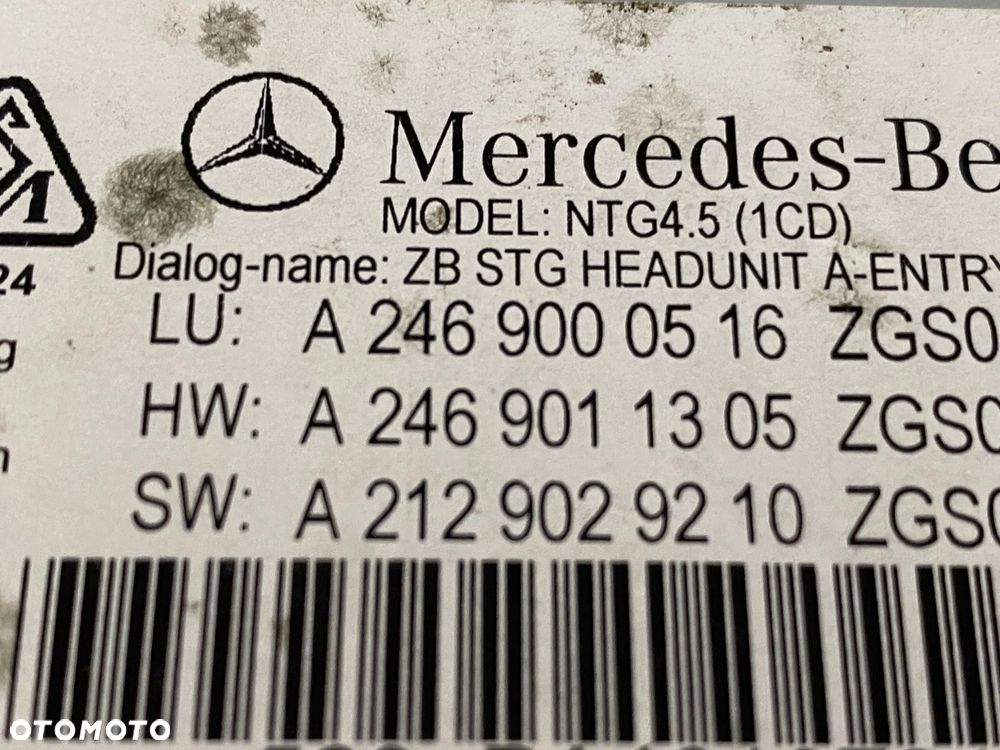 MERCEDES 246 radio nawigacja A 2469000516 - 3