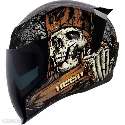 capacete icon airflit uncle dave - black - 2