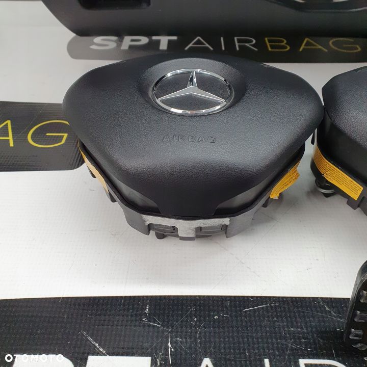 MERCEDES B-KLASA W246 SKÓRA DESKA ROZDZIELCZA KONSOLA KOKPIT PULPIT PODUSZKI AIRBAG AIR BAG PASY KIT SET - 7