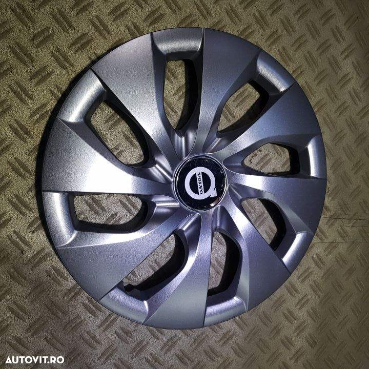 Capace roti VOLVO r16  la set de 4 buc,Capace janata aliaj,Embleme - 2