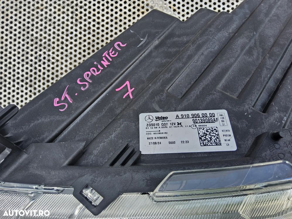 Far stânga Mercedes Sprinter w907 cod a9109060000 far stânga w910 mici defecte - 6