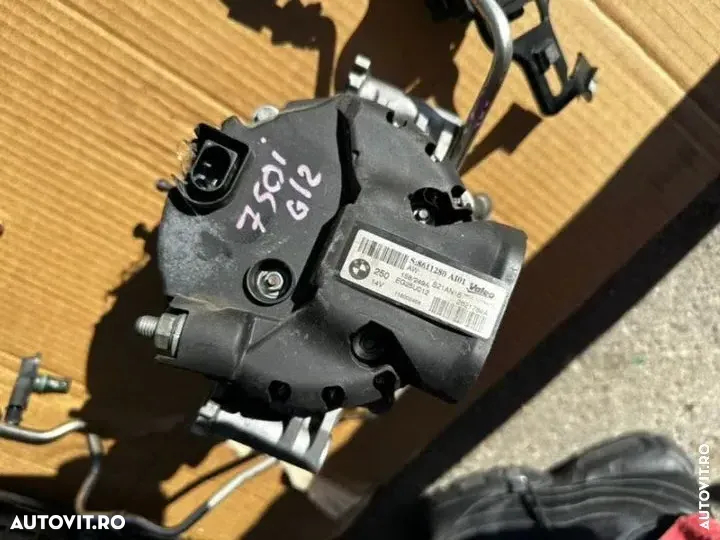 anexe motor N63R bmw 750i v8 biturbo g11 G12 g30 550i alternator injectoare injector pompa benzina apa Water Cooler compresor ac Electromotor pompa vacuum bobină turbină turbine - 2