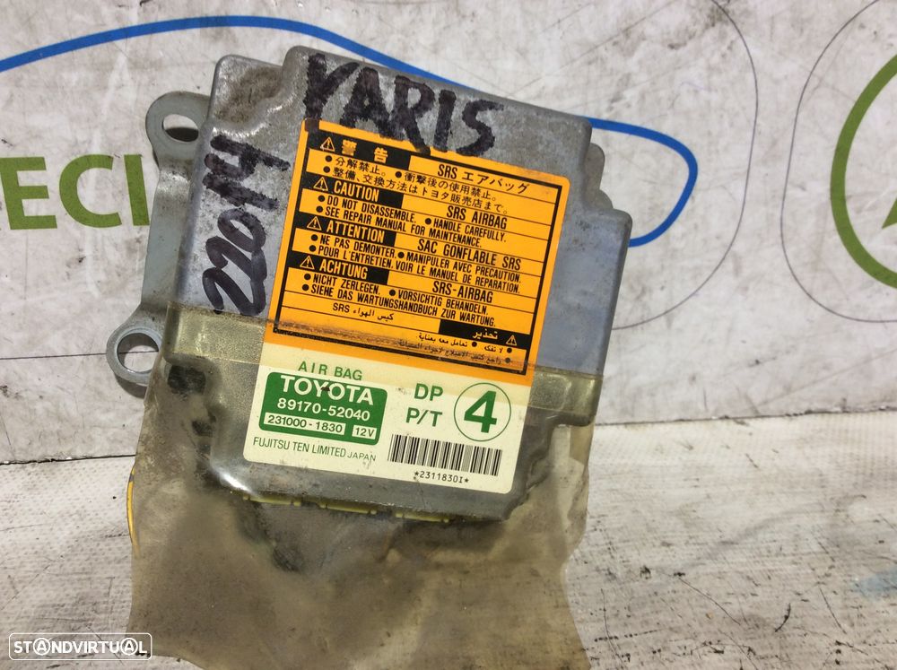 Centralina de airbag Toyota Yaris Ref. 89170-52040 - 1