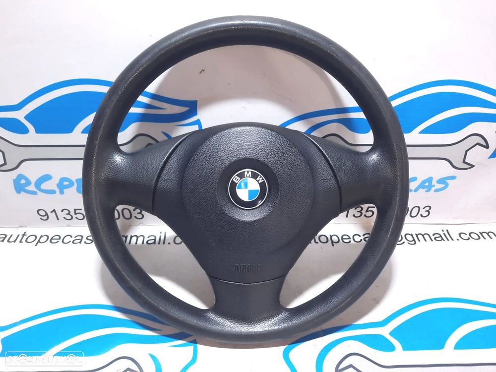 VOLANTE GUIADOR COMPLETO BMW SERIE 1 E81 32306763076 6763076 SERIE 1 E87 E82 COUPE E88 CABRIO PELE AIRBAG - 1
