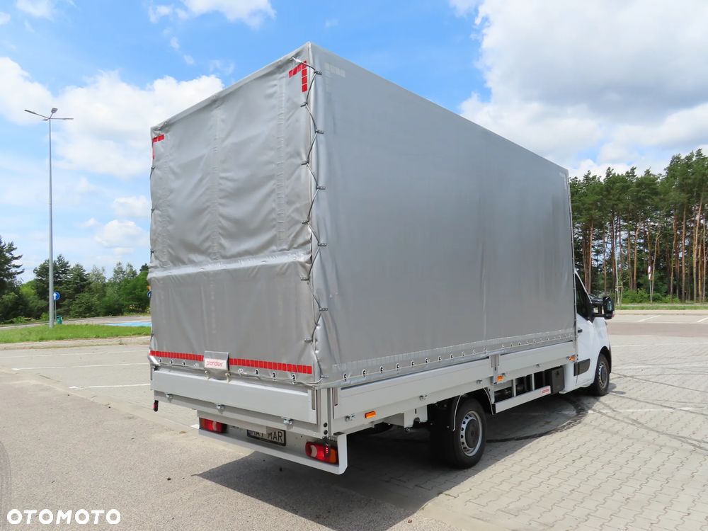 Renault Master 2.3 dCi 163 Km WZMACNIANY Plandeka 10 Euro Palet, Skrzynia 4870 mm Długa, 2550 Wysokość, MOŻLIWA FIRANA Stan Jak NOWY Gotowy Dostępny POLECAM - 4