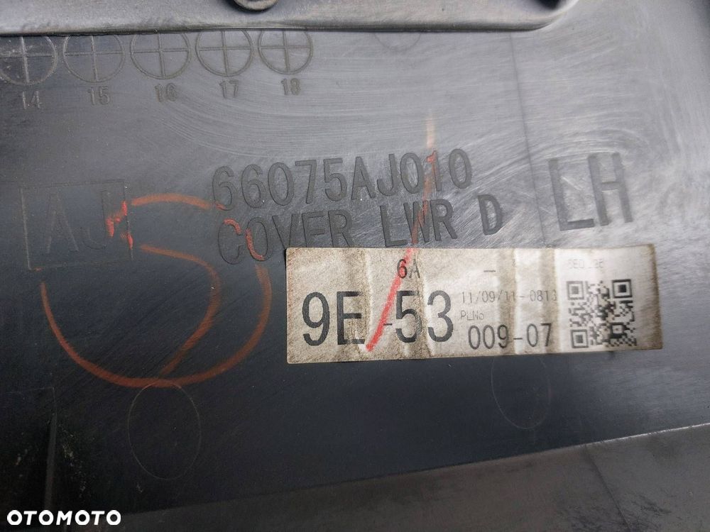 OSŁONA POD KIEROWNICĄ PRZEŁĄCZNIK LUSTEREK SUBARU LEGACY V 66075AJ010 - 2