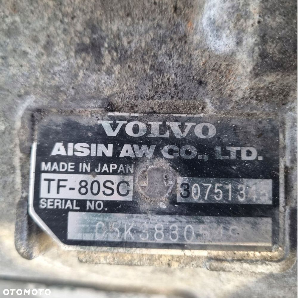 SKRZYNIA BIEGÓW 30751345 Volvo V70 II S60 S80 2.4 D5 DIESEL TF-80SC - 2