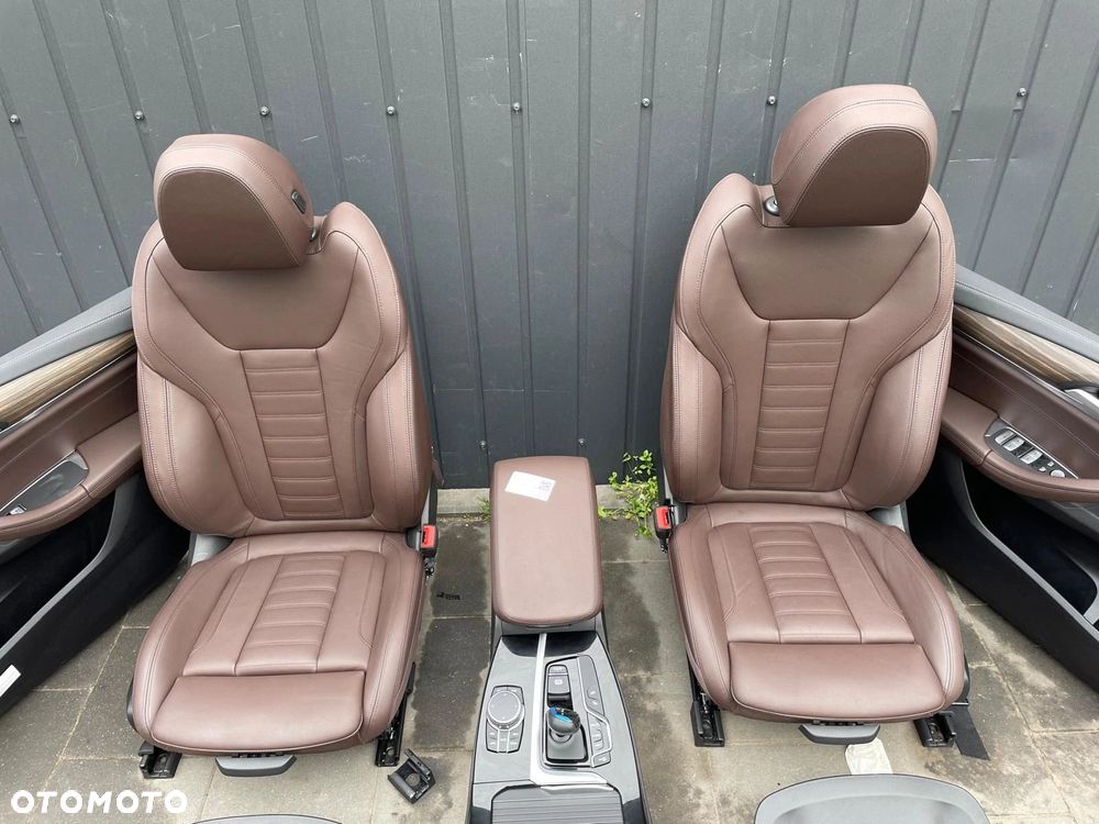 FOTELE TAPICERKA BMW iX3 G08 SKÓRA VERNASCA MOKKA GRZANE PRZÓD TYŁ - 2