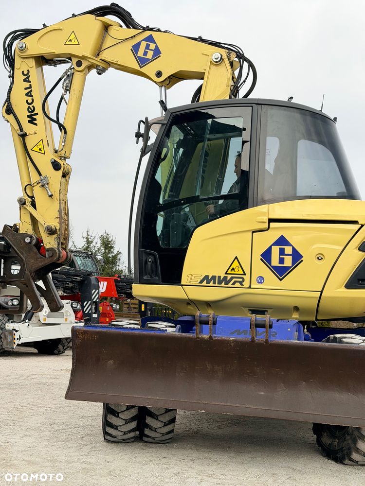 Mecalac Koparka 14 ton MECALAC 15 MWR koparko-ładowarka 3 łyżki widły 1 wł Centr.smarowanie Opony na BLIŹNIAKU 80%Camso ładowarka 714 12MTX 4x4 skrętne KLIMA kabina Premium silnik 146KM DEUTZ szybka 35km/h - 30