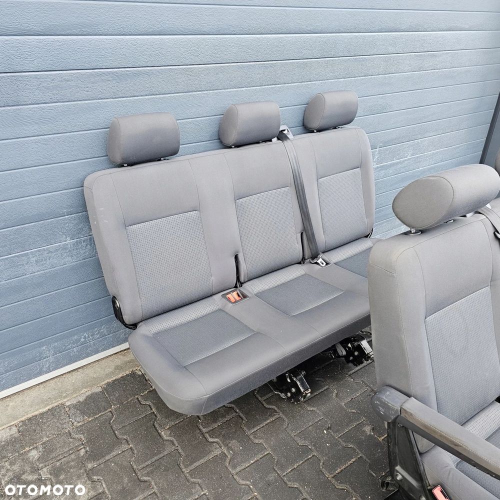 VW T5 T6 CARAVELLE fotel fotele kierowca pasażer dwójka ławka przód tył - 4