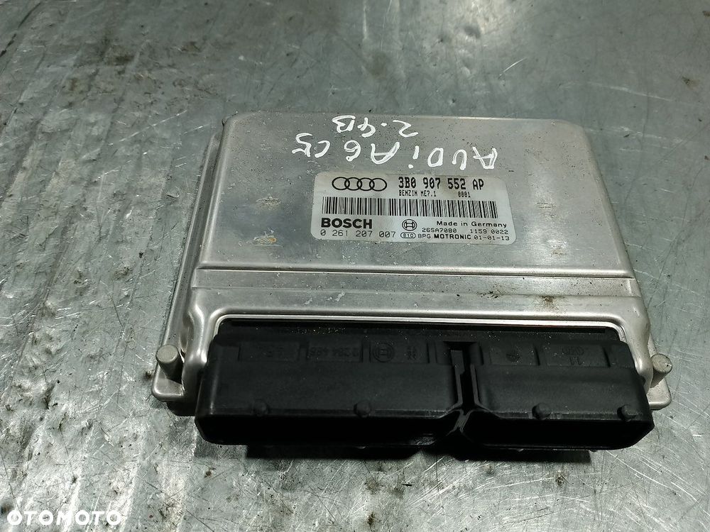 KOMPUTER, STEROWNIK AUDI A6 C5 2.4   3B0907552AP 0261207007 - 1