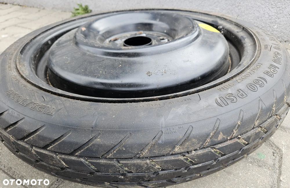 Toyota Avensis Auris Corolla Verso 5x114,3  koło dojazdowe zapasowe  17" R17 T125/70D17 - 2