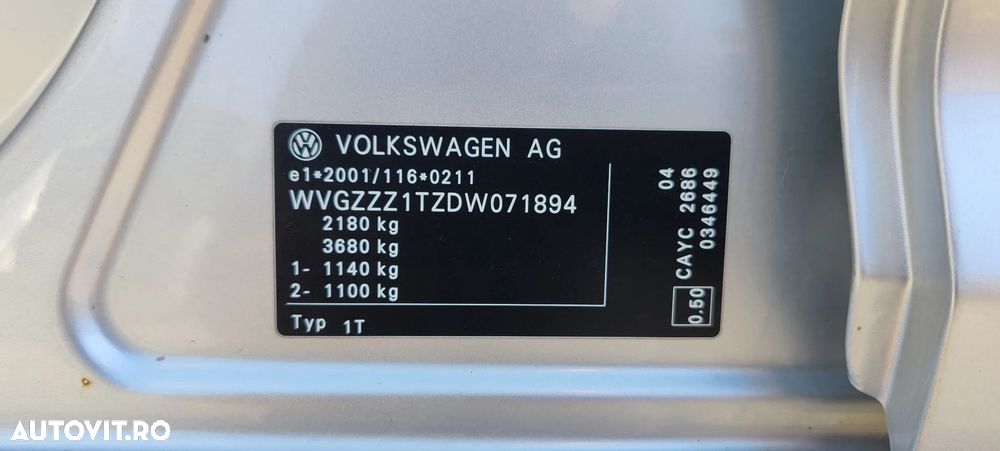 Volkswagen Touran 1.6 TDI DPF BlueMotion Technology MATCH - 13