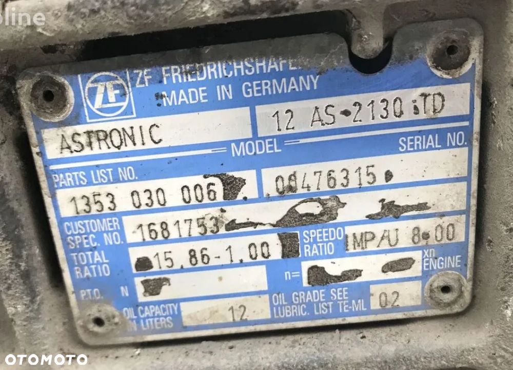 Skrzynia biegów ZF 12AS2130TD - 4