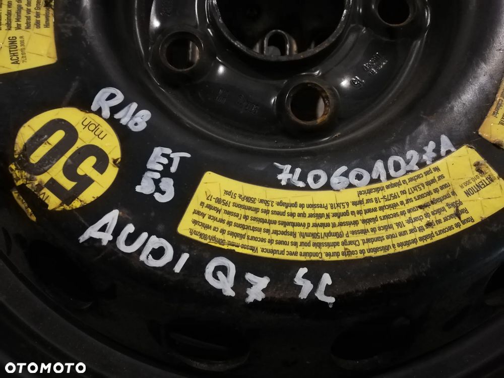KOŁO 18'' 5X130X71,6 AUDI Q7 4L PORSCHE CAYENNE 7l0601027A - 2