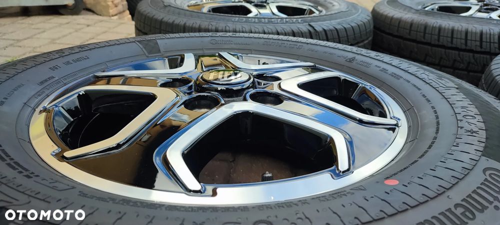 Koła Całoroczne Felgi Aluminiowe Oryg. Fiat Ducato Maxi Peugeot Boxer Citroen Jumper 16 cali 5x130 Ø78,1mm Et68 Continental 225/75/16 2025r Idealne !! Starogard Gdański - Wysyłka - 9