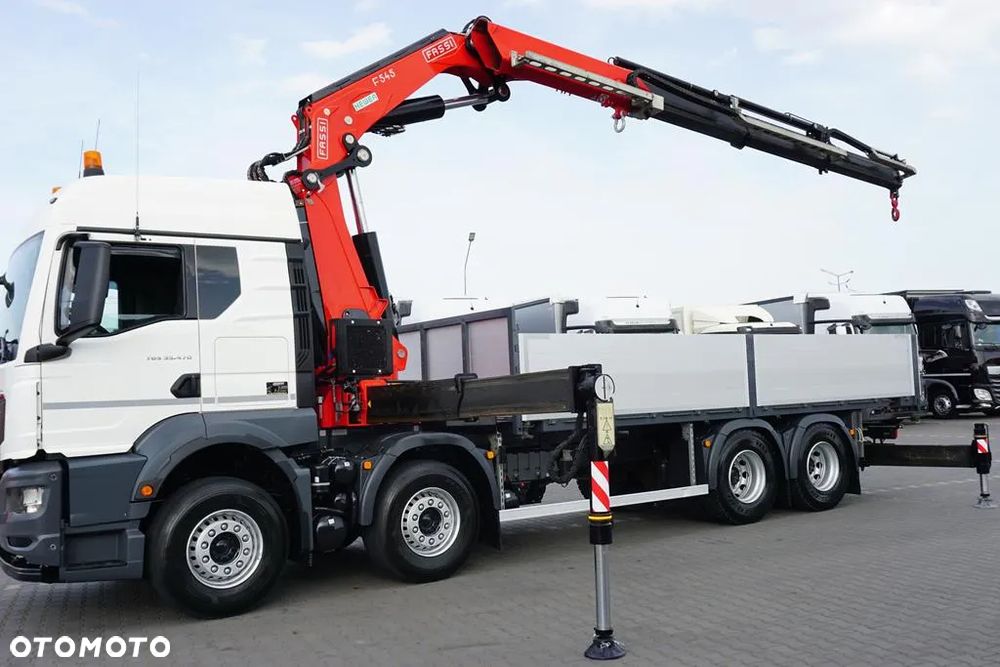 MAN TGS / 35.470 / E 6 / SKRZYNIOWY + HDS / FASSI F 545 / ŁAD. 13 105 KG / PILOT - 17