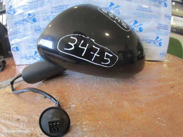 Espelho E1020873 OPEL CORSA D FASE 1  2009 1.3CDTI 75CV 3P PRETO ESQ ELETRICO 3 PINOS - 2